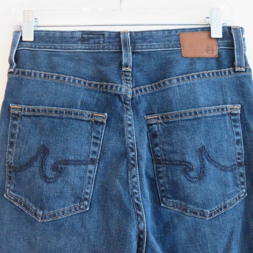 AG ADRIANO GOLDSCHMIED The Etta High Waisted Wide Leg Crop Jeans Released Hem 26 - Picture 12 of 16